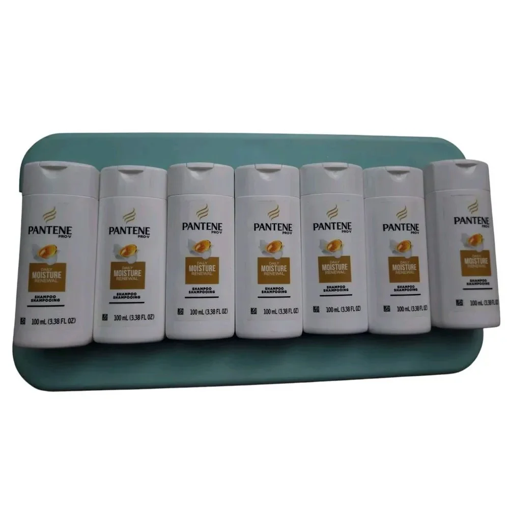 Pantene Daily‎ Moisture Renewal Shampoo 7 Bottles Travel Size 3.38 OZ